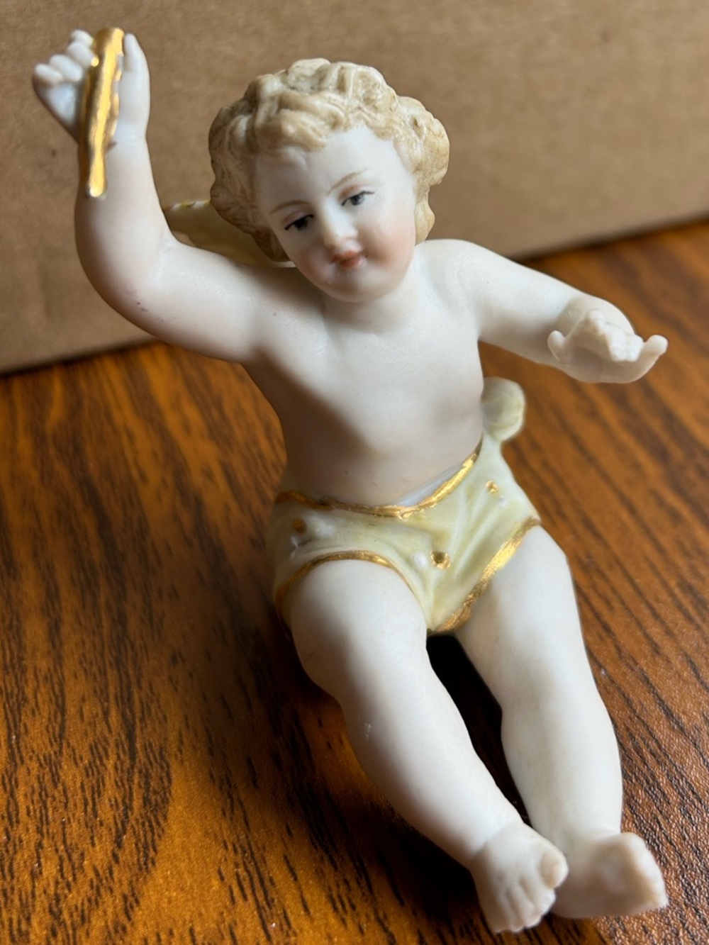 Vintage Cherub Figurines Lot Bisque Porcelain Angels Set - Picture 5 of 14